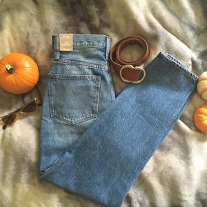 NWOT Madewell mom jeans highest waist